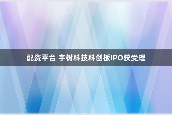 配资平台 宇树科技科创板IPO获受理